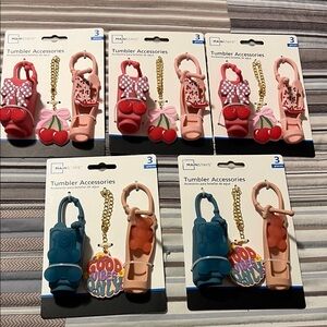 Mainstays Kids Tumbler Accessories Set - Pink and Blue